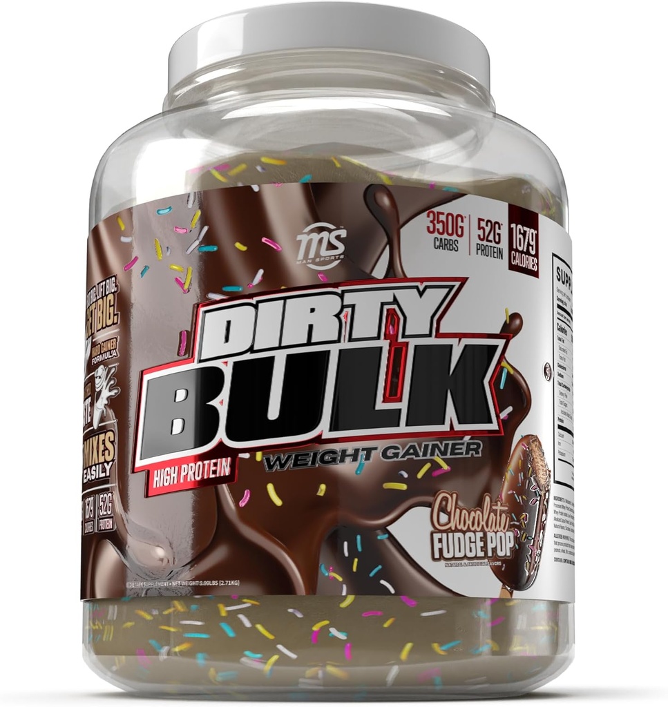 MAN Sports - Bulk sale: Chocolate Fudge Pop haute teneur en poudre de gain de poids de protéines avec 52g de protéines