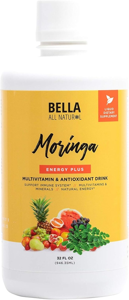 Bella All Natural Moringa Juice Energy Plus - boisson multivitamine et antioxydante - 32oz