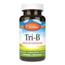 Carlson - Tri-B, Complexe Vitamine B, 25 mg Vitamine B-6, 400 mcg Vitamine B-12, Pills d'énergie acide folique, Promouvoir la santé cardiovasculaire, Vitamines complexes B, Supplément B12, Complexe Vitamine B, 360 comprimés