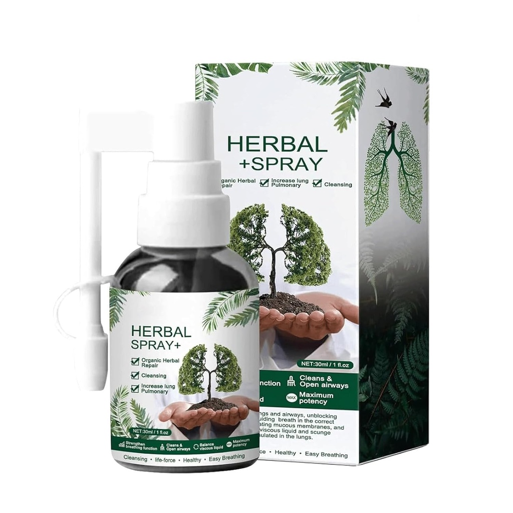 Spray nettoyant à base de plantes, respinature, googeer Herbal Lung,Meilleur nettoyant à base de plantes,Respi Nature Herbal Lung Cleanse Mist (1PCS)