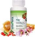Univera Prime, Vitamine C, Vitamine B6, Vitamine B12, DHEA, Renouvellement cellulaire, Soutien cellulaire sain, Santé cardiaque, Santé immunitaire, 60 Capsules végétariennes, 30 jours d'approvisionnement
