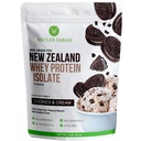Fermes Antler - 100% herbe Fed Nouvelle-Zélande Isolation de la protéine Whey, biscuits et crème, 2 lbs - Pure et propre, 5 ingrédients, froid traité