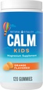 Vitalité naturelle Calme, supplément de citrate de magnésium pour enfants, gommes anti-stress, soutient une réponse saine au stress, sans gluten, végétalien, agrumes doux, 120 gommes