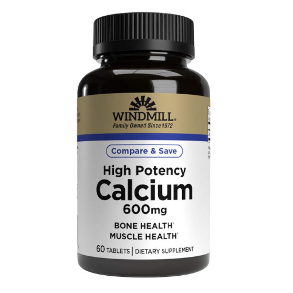 Carbonate de calcium 600MG - 60 comprimés