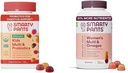 SmartyPants Gommies multivitamines organiques pour enfants: Probiotiques, Oméga 3 (ALA), Vitamine D3, C, Vitamine B12 et Gommies multivitamines pour femmes: Oméga 3 Huile de poisson (EPA/DHA), Méthylfolate, CoQ10