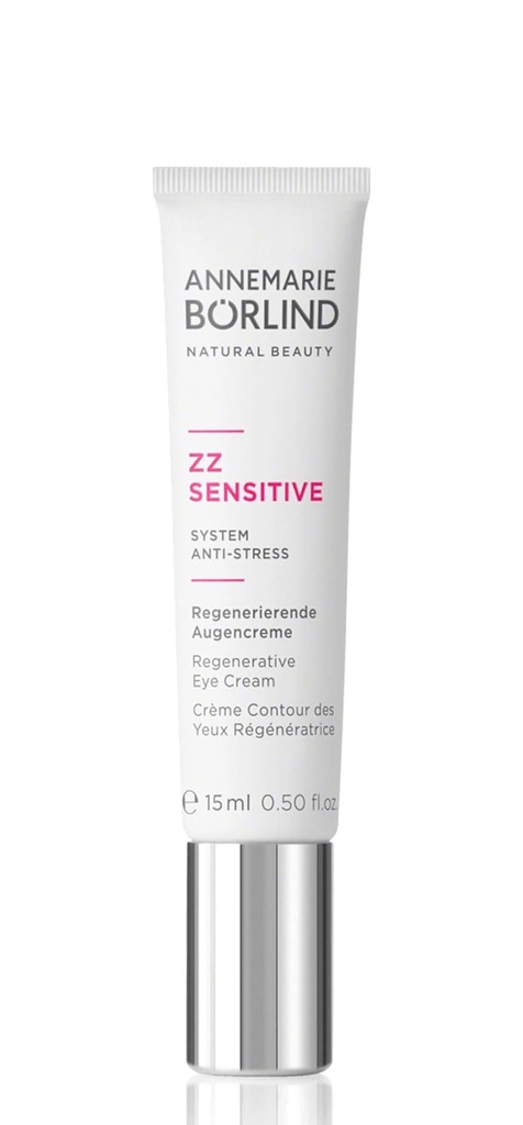 ANNEMARIE BÖRLIND – ZZ Crème oculaire régénératrice sensitive – avec vitamine C + E et extrait de mousse de Meadow pour renforcer la barrière naturelle de la peau et apaiser la peau stressée – Étape 5 de 5-0,5 Oz