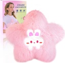 Plaque chauffante micro-wavable pour l'époque Crampes Pain Relief- Plaque chauffante micro-ondes pour les femmes avec un pack de chaleur humide pour les épaules cou mignon doux Compresseur chaud Cozy Pad Plush Star Valentines Cadeaux pour les filles