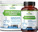 Zazzee Myo-Inositol Capsules et poudre de Myo-Inositol, 100% Pure, Premium Grade, végétalien, non-OGM et tout naturel