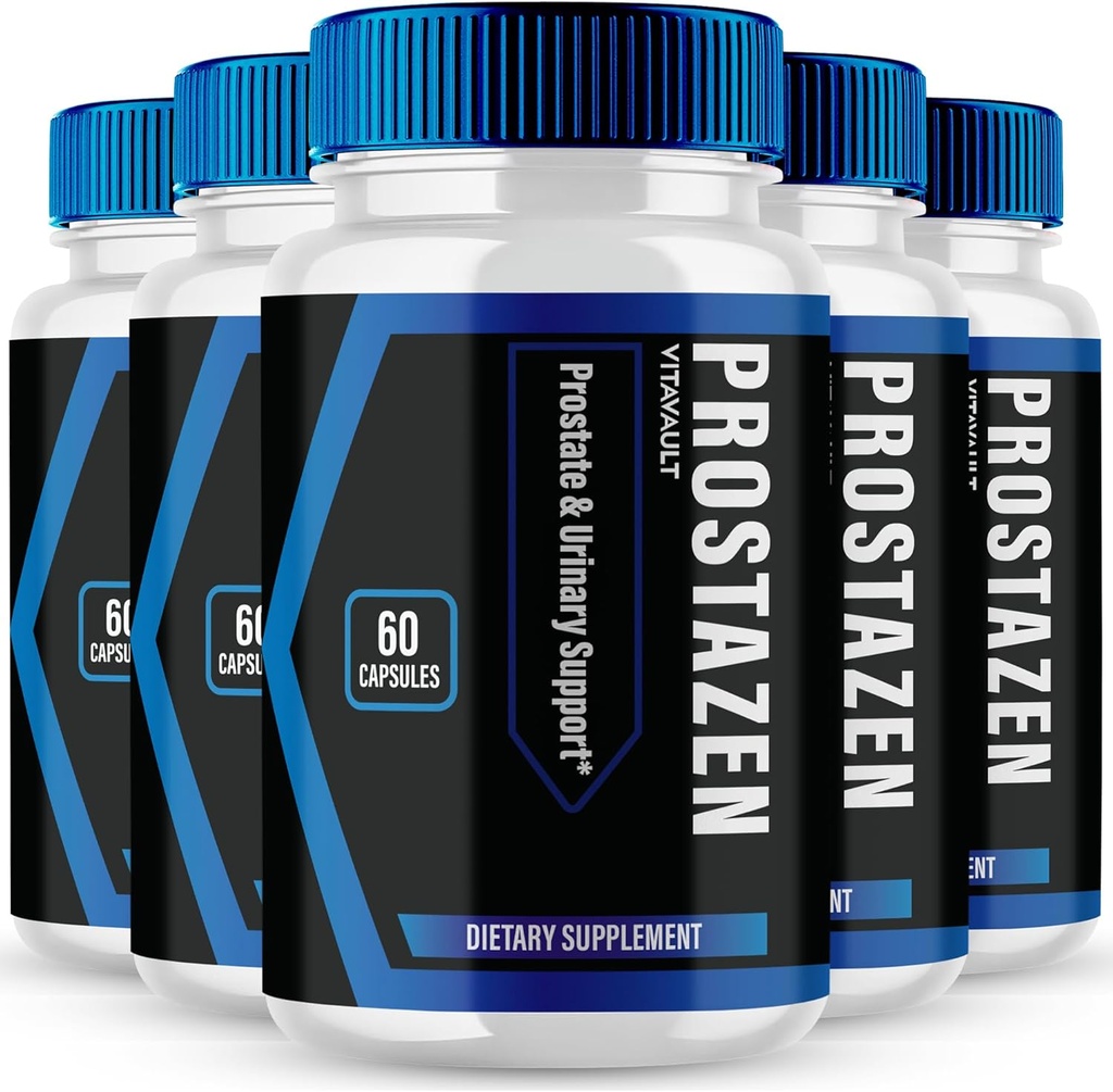 Prostazen Capsules, Prosta Zen Prostate Health Supplement Pills - Extra Strength, Prostazen Pills soutient Prostate Heath Toutes les préparations naturelles, Prostazen Prostate Capsules Avis (5 Pack)