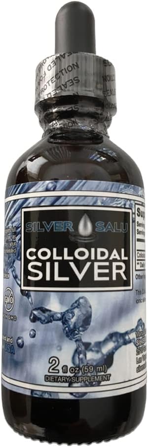 Supplément minéral liquide colloïdal argent pour le soutien immunitaire, taille de service 1,9ml environ 57 gouttes
