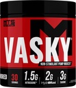 MTS Nutrition Vasky Inducteur de pompe non stimulant - Saturation musculaire Pré-entraînement - 30 portions non aromatisées