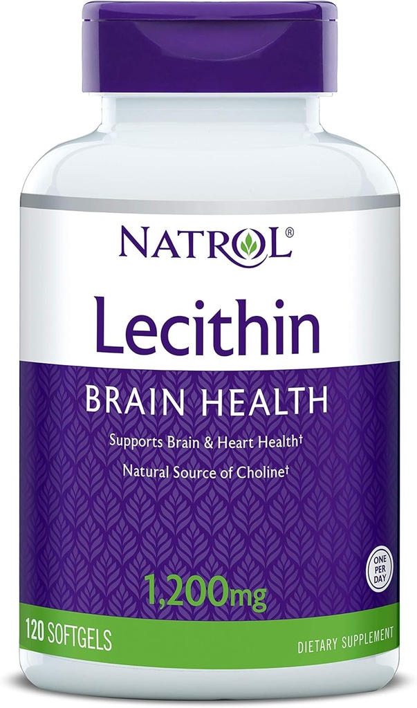 Natrol SOYA Lécithine Mineral Supplement, 1 200 mg, 120 Nombre