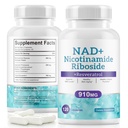 NAD+ Supplément alternatif - Liposomale Nicotinamide Riboside - Resvératrol & Quercetin - Suppléments NAD haute pureté pour Anti-Age, Focus, Energy 120 Capsules