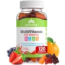 Gummies multivitamines complètes pour enfants – 120 Nombre de vitamines et minéraux essentiels au quotidien pour le soutien, la concentration et la croissance immunitaires – Parfait pour les tout-petits, les enfants, les adolescents et les mangeurs de Picky!