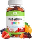 Gummies multivitamines complètes pour enfants – 120 Nombre de vitamines et minéraux essentiels au quotidien pour le soutien, la concentration et la croissance immunitaires – Parfait pour les tout-petits, les enfants, les adolescents et les mangeurs de Picky!