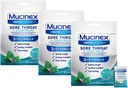 Mucinex InstaSoothe Mal Gorge + Relief de la toux Herbes alpines & Arôme de la menthe, Action rapide, Refroidissement Confort, Mal de gorge puissant Oral Pain Relief, 40 gouttes médicamentées (40 Compte (paquet de 3))