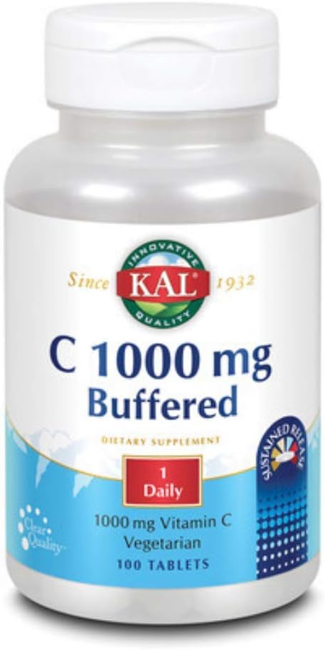 KAL Vitamine C comprimés à libération prolongée buvée, 1000 mg, 100 Nombre