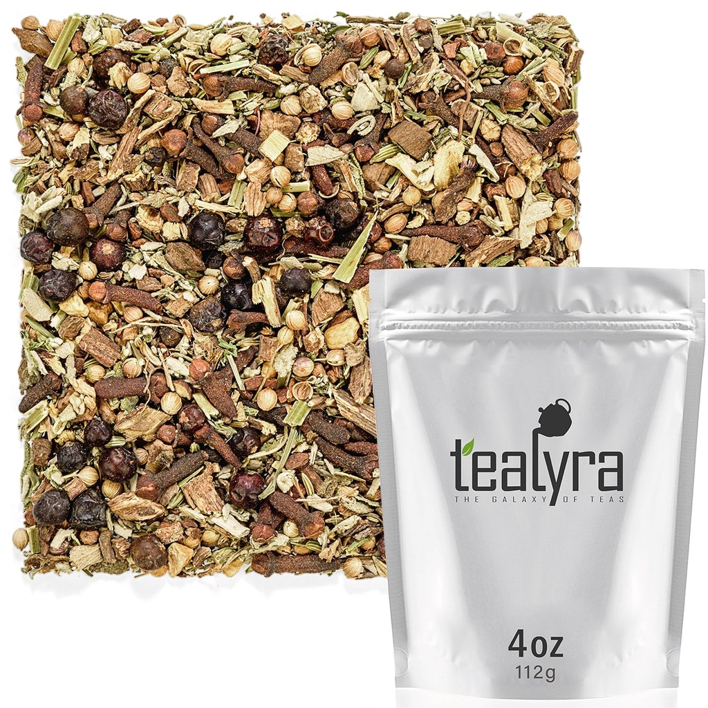 Tealyra - Blood Cleanser Tea - Wellness Detox - Health Tonic - Dandelion - Ginger - Loose Leaf Herbal Tea - Natural Cleanse - Diuretic Tea - Sans caféine - 112g (4 onces)