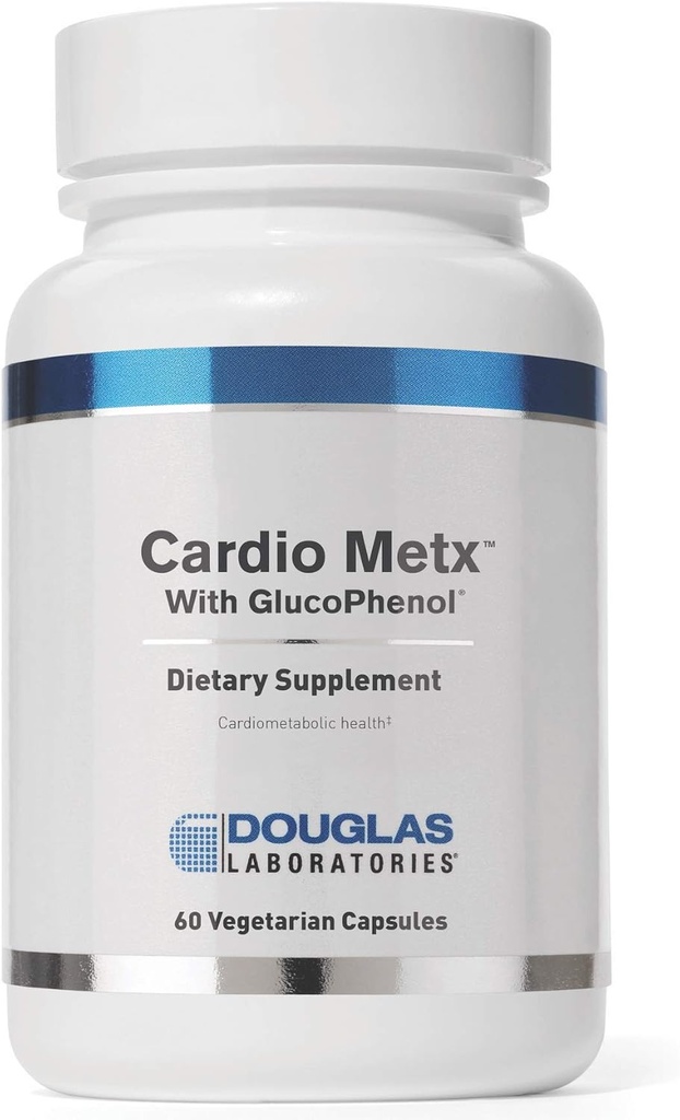 Laboratoires Douglas - Cardio MetX avec GlucoPhenol - Extraits de fruits cliniques d'Amla, de fraise et de canneberge au chrome pour soutenir la santé cardiométabolique - 60 capsules