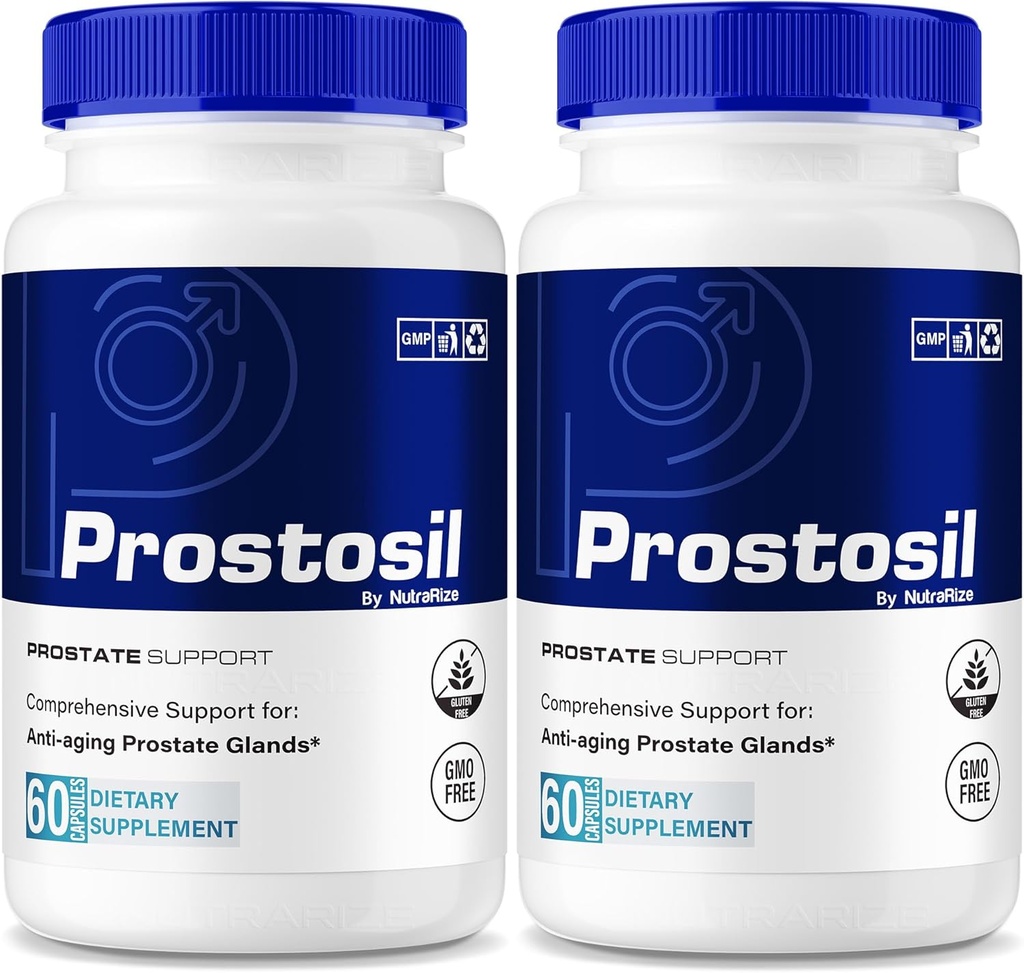 (2 Pack) Capsules de Prostosil, toute la formule naturelle pour le soutien de la santé de la prostate, supplément à base de plantes de résistance maximale pour le contrôle et la santé globale, Prosto sil Vitamine Pills Official Review (120 Capsules)