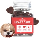 Dr.by HeartUp Heart Care Complements for Dogs and Puppy – Soft Chews for Dogs with Colostrum, L-Carnitine and Coenzyme Q-10-2.82 oz (80g), 70 Chews doux au fromage