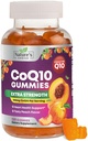 CoQ10 Gummies pour adultes - Coenzyme Q10 100mg par portion - 3X Force, supplément antioxydant à haute absorption pour la santé cardiaque et la production d'énergie - Co Q10 (Coq 10) Suppléments - 120 Gummies