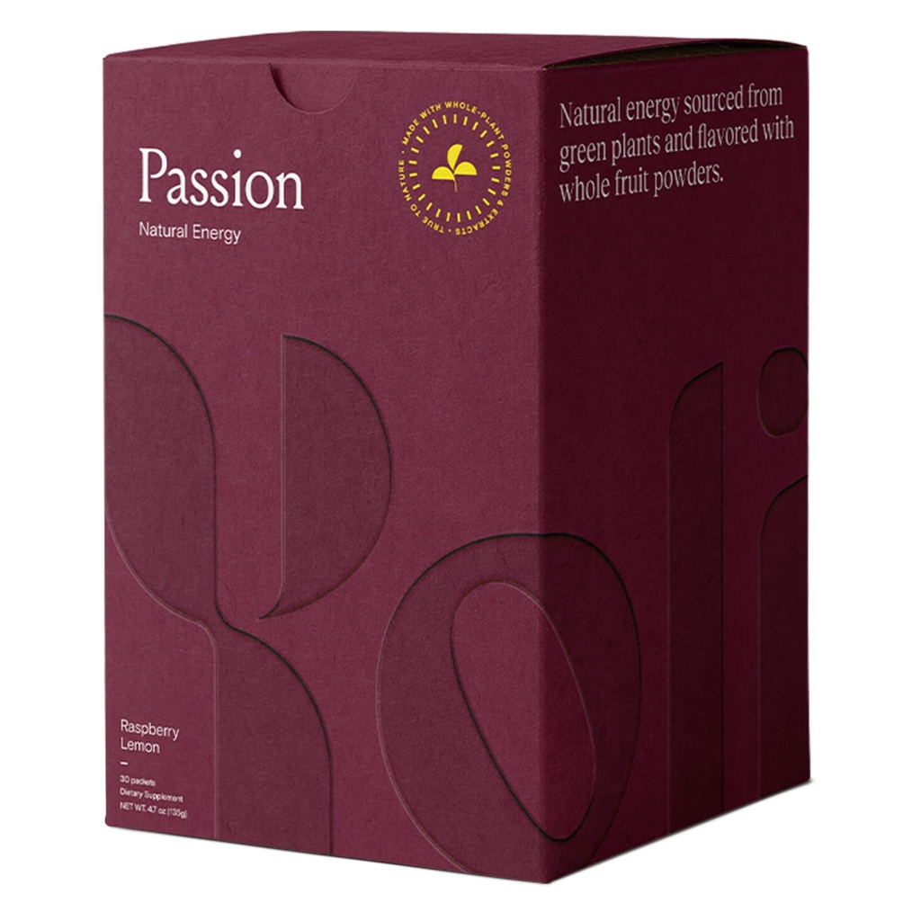 Mélange de poudre de boisson d'énergie de la passion Yoli® - Mélange de boisson d'énergie naturelle pour l'endurance et l'endurance, 30 paquets - Lemon framboise