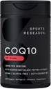 CoQ10 (100mg) Amélioration de l'huile et de la bioperine de noix de coco (poivre noir) pour une meilleure absorption.