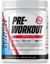 Outwork Nutrition Preworkout pour les hommes et les femmes - Nootropic Pre Workout Without Creatine, pré-out poudre avec Taurine Rhodiola Citrulline Malate Beta Alanine Caféine (Rocket Pop)