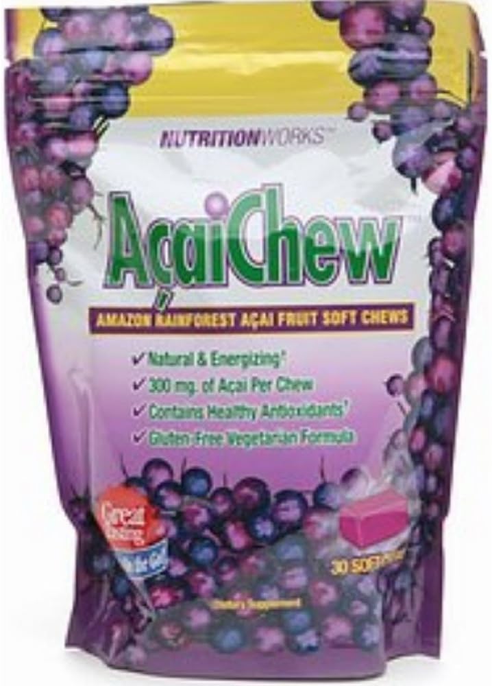 Nutrition Works Amazon Rainforest Acai Chews, 30-Count Bags