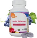 Zahler Mélatonine junior, raisins naturels, 60 comprimés à croquer (1 mg par comprimé)