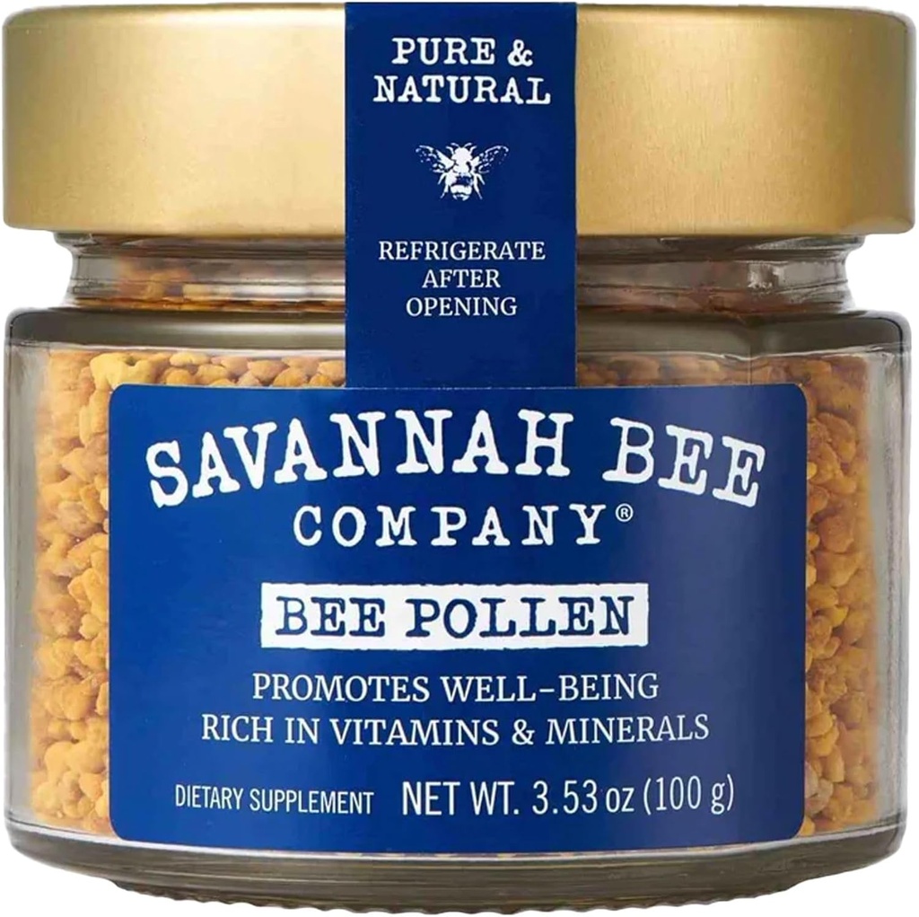 Supplément de pollinisation des abeilles par Savannah Bee - Système immunitaire - Antioxydant puissant - Riche en vitamines et minéraux - 100% naturel et brut