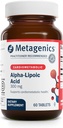Métagène Acide alpha-lipoïque 300 mg - Supplément de soutien au métabolisme et aux antioxydants pour la santé des tissus, du cerveau et du coeur* - Non-OGM, sans gluten, végétalien, sans soja - Établissement certifié BPF - 60 comprimés