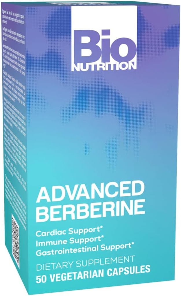 Bio Nutrition Avancé Berberine 50 Capsules Végétariennes