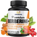 Supplément Berberine HCl, Ceylan Cinnamon et Turmeric Capsules, Green Tea et Bitter Melon Capsules - 120 Capsules pour 2 mois d'approvisionnement
