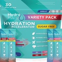 Poudre d'électrolyte Packs d'hydratation sans sucre