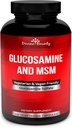 Supplément divin de sulfate de glucosamine (2000mg par portion) avec MSM - 240 petites capsules végétariennes - Pas de mollusques ou additifs nuisibles