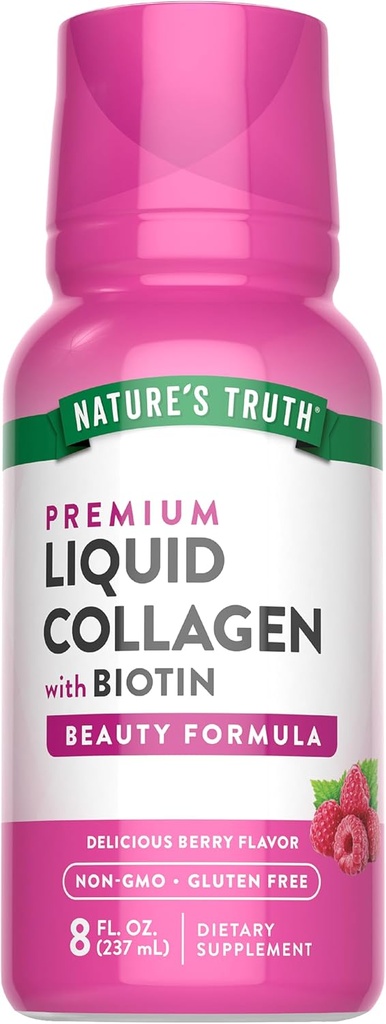 La vérité de la nature Collagène liquide Supplément avec Biotin de type 1 & 3