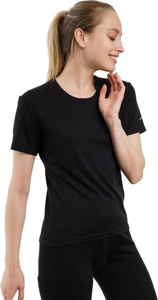 Merino.tech Merino Wool Shirt Women - 100% Merino Wool Base Layer Women Short Sleeve Tee