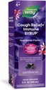 Nature Way Sambucus Cough Relief +(1) Immune Sirop*, Se sentir plus rapide(1), Géranium d'Afrique du Sud prouvé cliniquement, avec extrait de mûrier, vitamine C et zinc, 8 Oz (paquetage mai Vary)