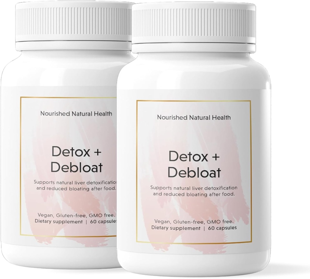 Santé Naturelle Nourri Detox + Debloat - Lait Thistle & Dandelion Supplément végétalien pour les femmes - Bloating Relief & Digestion Support - 120 Capsules