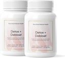 Nourished Natural Health Detox + Debloat - Milk Thistle & Dandelion Root Vegan Supplement for Women - Bloating Relief & Digestion Support - 120 Capsules