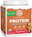 Poudre de protéines organiques à base de plantes , Poudre de protéines organiques végétaliennes Pain d'épices aromatisées avec des acides aminés BCAA et des graines de chanvre Mélange de pois , sans OGM, de farine de soja et sans gluten (pain d'épices, 15 portions)