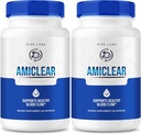 labos de taille - Amiclear Dietary Complement Capsules - soutient un flux sanguin sain Formule avancée pour la force supplémentaire (120 capsules)