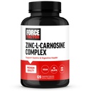 FACTEUR DE FORCE Zinc L-Carnosine Capsules pour soutenir la santé gastrique et digestive, supplément de digestion et de ballonnement, végétalien, non OGM, sans gélatine, 120 capsules