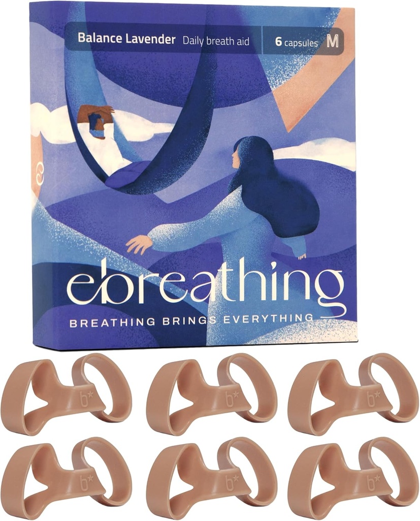 Dilateur nasal doux pour l'amélioration de la respiration nasale (Balance Lavande) - Dégonflement nasal, Dilateurs nasaux de balance - confortable que les autres dilateurs nasaux (petit)
