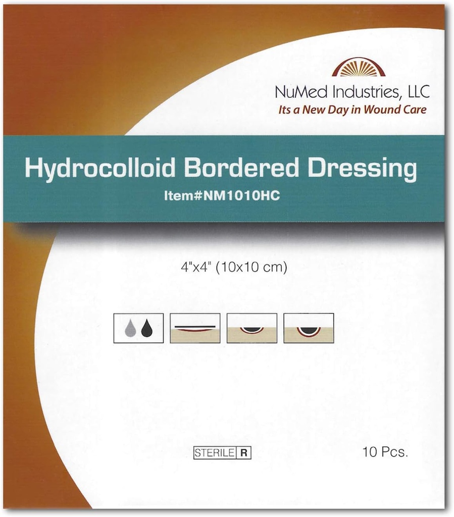 Composition hydrocolloïde bordée 4x4 10/Box