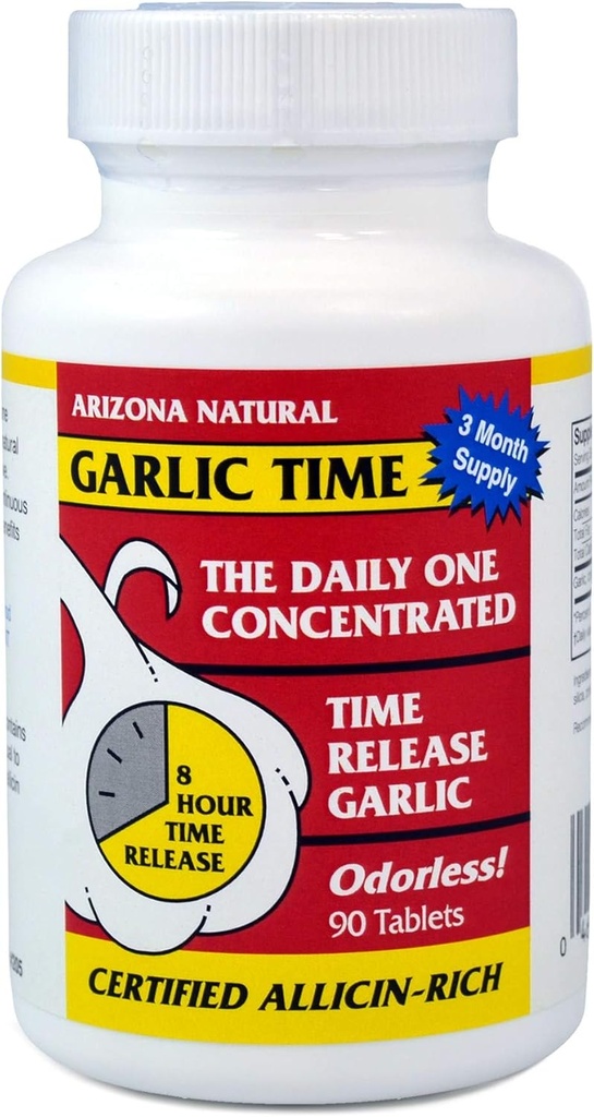 Arizona Naturals Garlic Time Time Release 90 Caplets