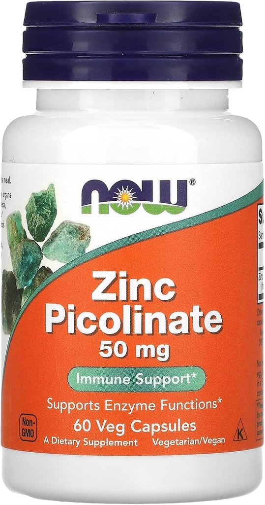 Maintenant Aliments Zinc Picolinate 50mg 60 Capsules