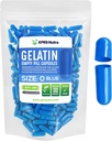 XPRS Nutra Taille 0 Capsules vides - 100 Compte Capsules de gélatine vides - Pills Bricolage Capsule Remplissage - Pure Pill Gel Caps pour Do-It-Youlf Suppléments (Blue)